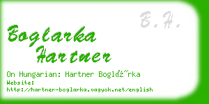 boglarka hartner business card